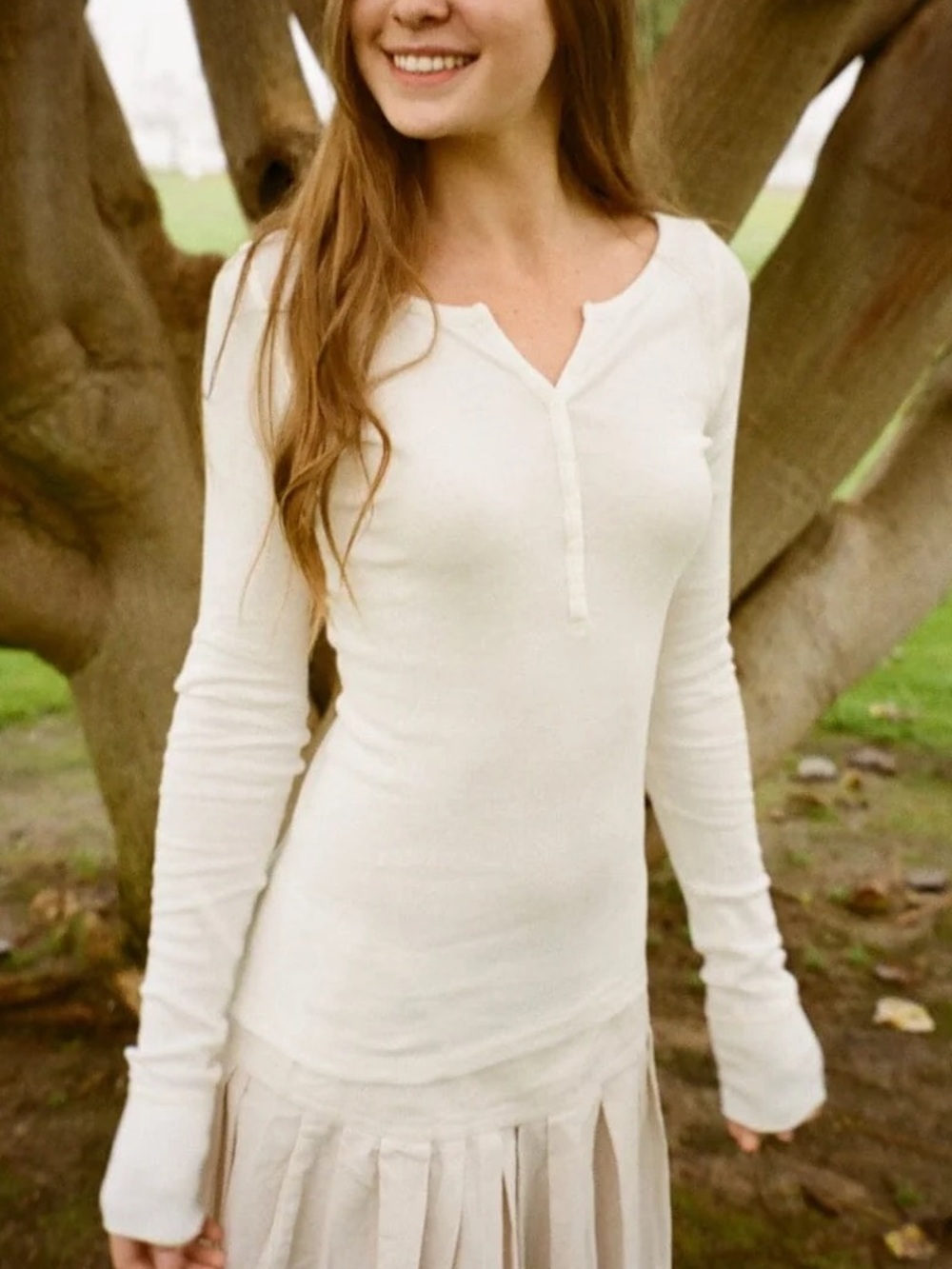 Brandy Melville White Zelly Top